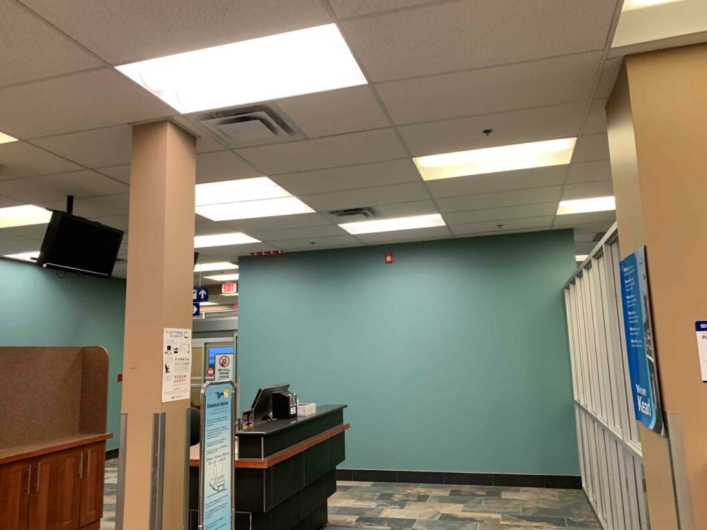 Airport information desk