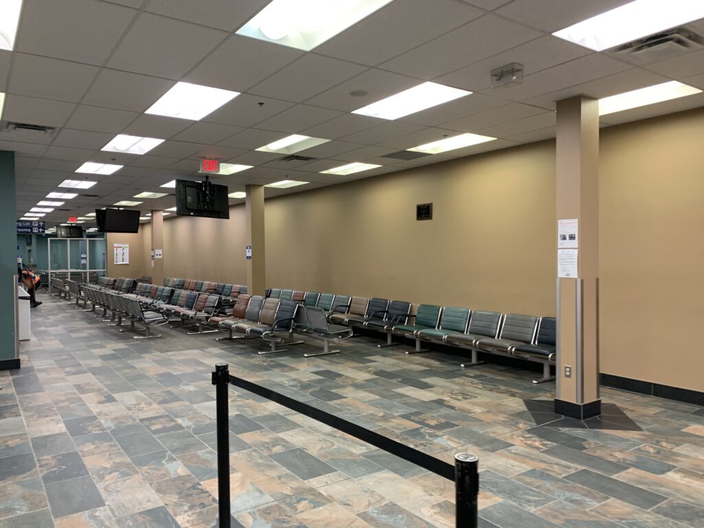 Chairs on a waiting area