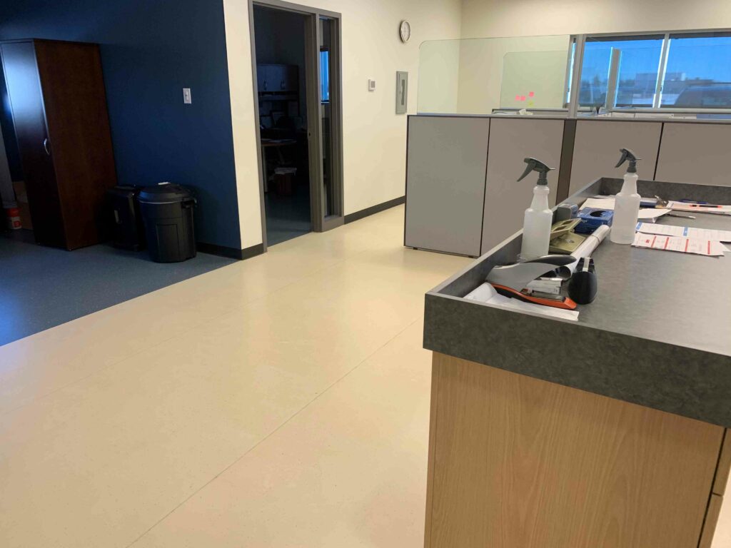 Spray bottles and office cubicles