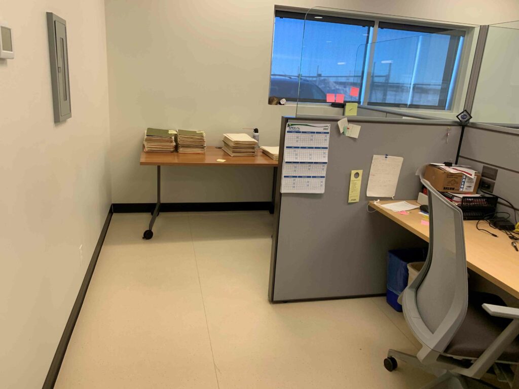 Documents in the office table